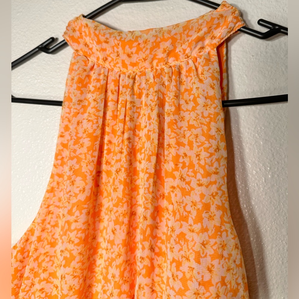 Sienna sky orange floral dress size medium - Picture 8 of 11